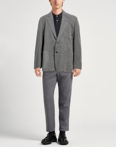 Man Blazer Grey Size 36 Linen, Viscose