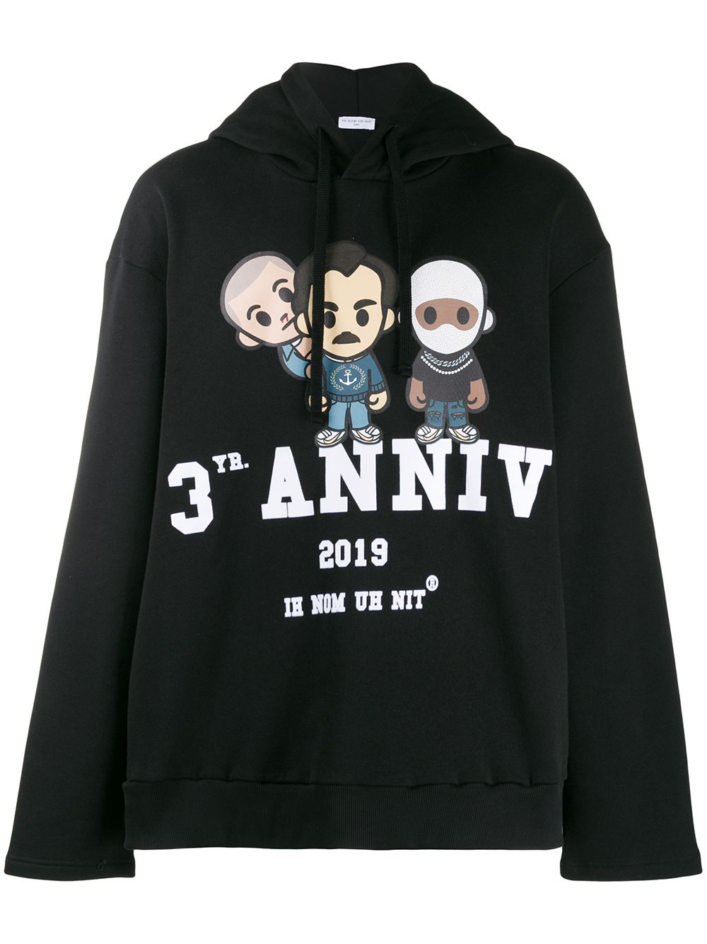 3th Anniv hoodie - Black