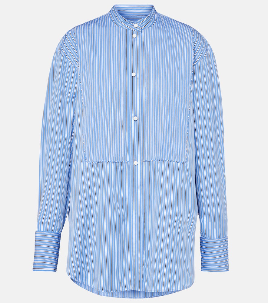 Ruffled cotton shirt