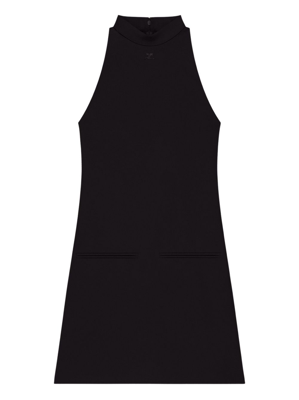 High-neck sleeveless dress - Red