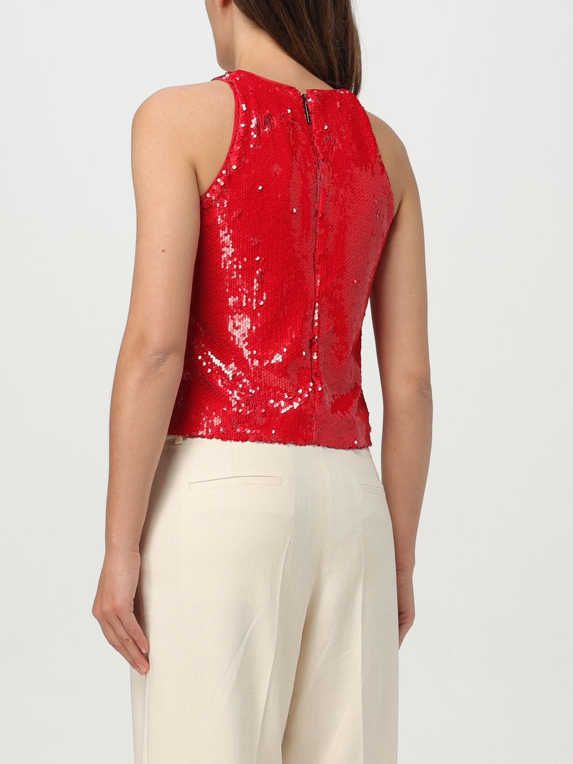 MSGM sequin top - White