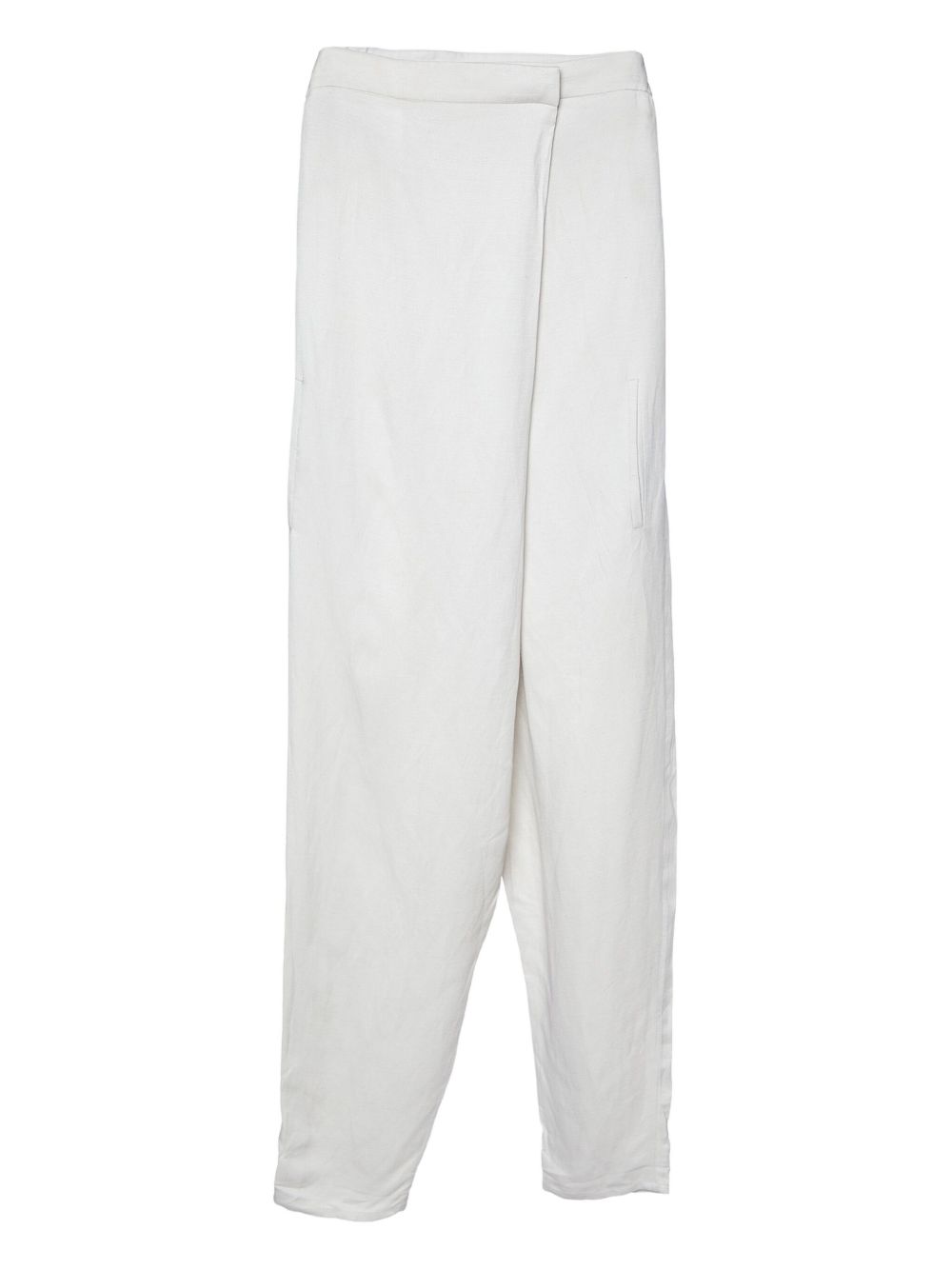 Asymmetric trousers - Neutrals