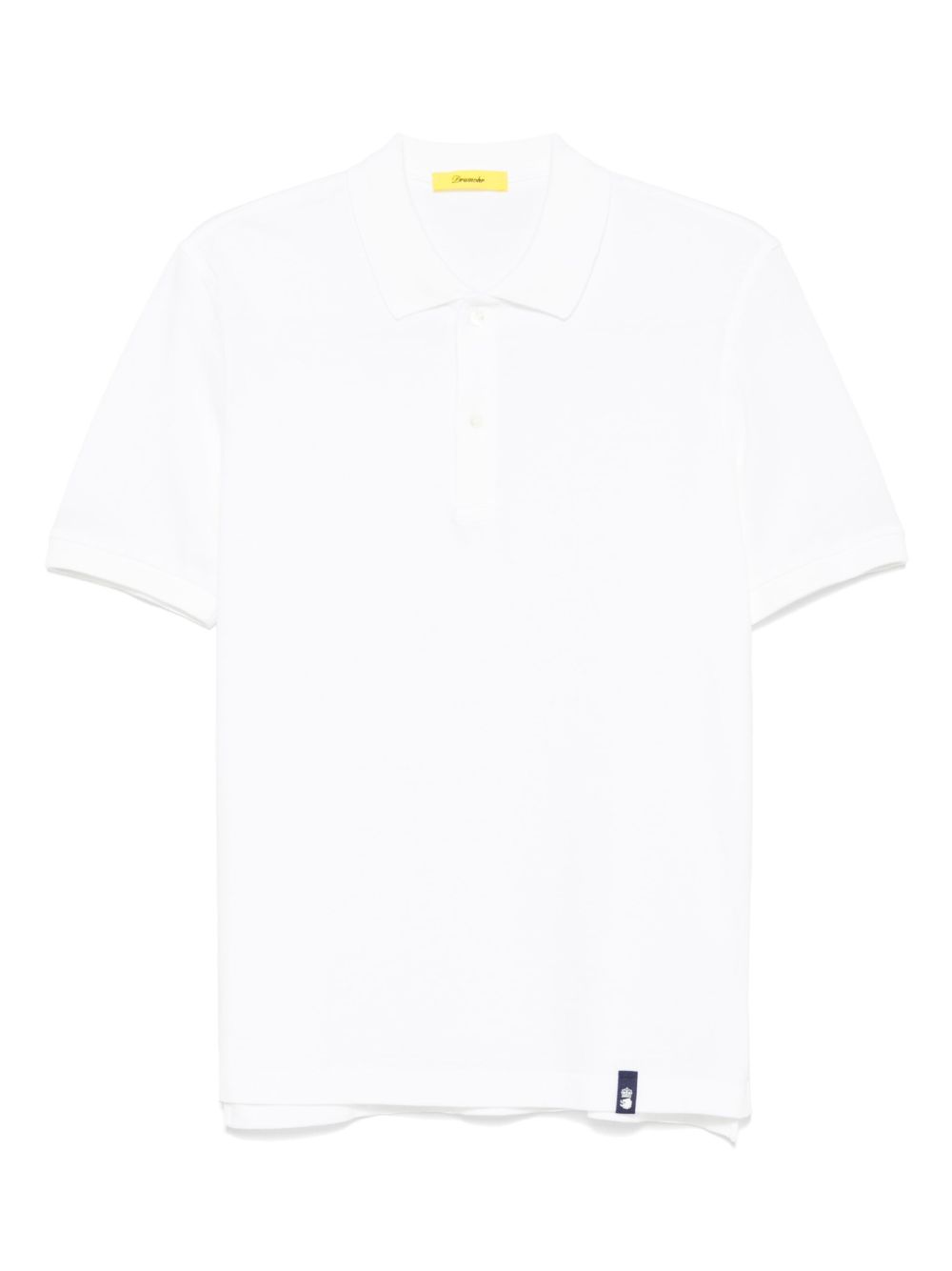 Drumohr logo-tag polo shirt - White