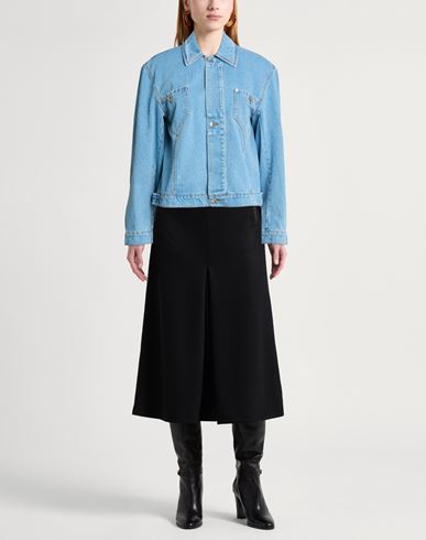 Woman Denim outerwear Blue Size L Cotton