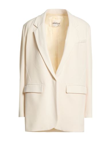 Woman Blazer Ivory Size 4 Polyester, Viscose, Elastane