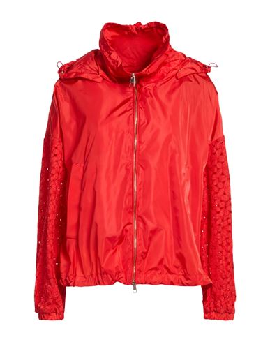 Woman Jacket Tomato red Size 2 Polyamide