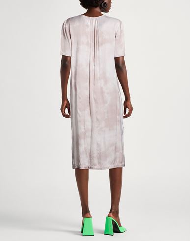 Woman Midi dress Light grey Size 2 Rayon