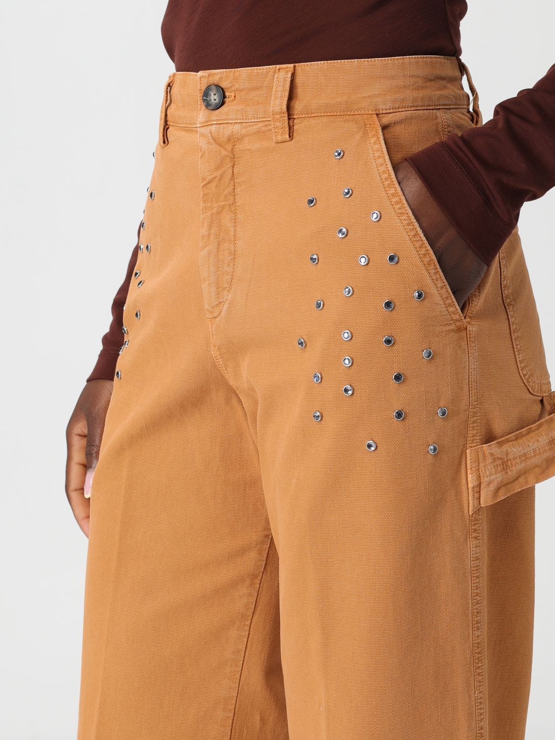 Pants Woman color Brick Red