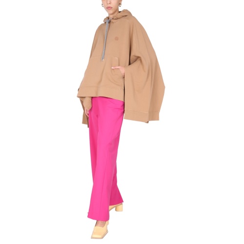 Poncho Sweatshirt With Embroidered Logo