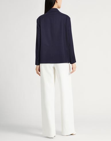 Woman Blazer Midnight blue Size 4 Polyester, Viscose, Elastane
