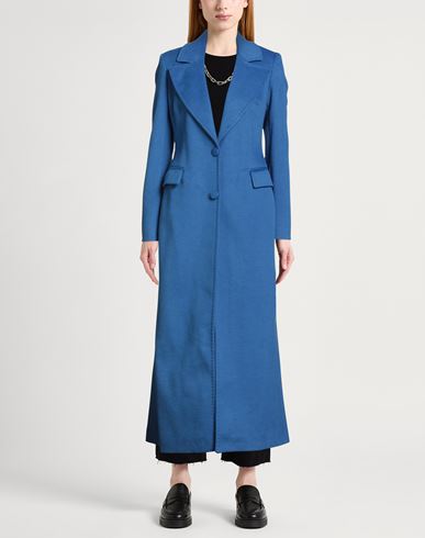 Woman Coat Bright blue Size 10 Polyester, Viscose