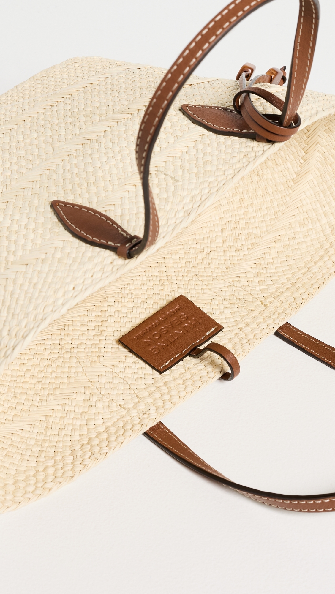 The Small Trapeze Basket Tote Natural/Cognac One Size