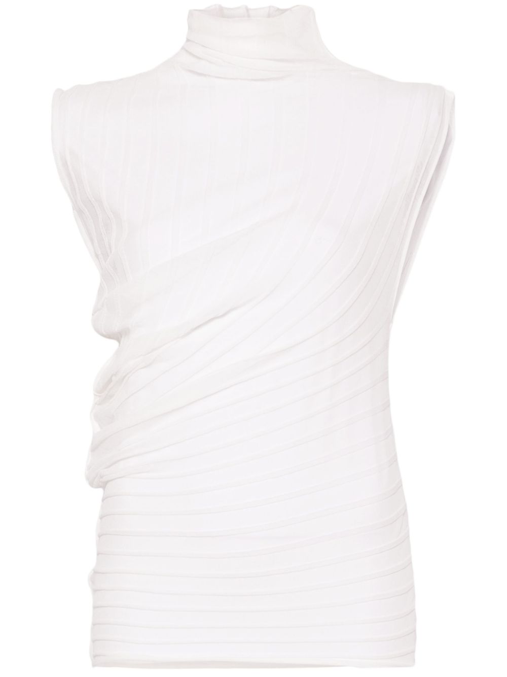 Victoria Beckham rib lightweight knit top - Black