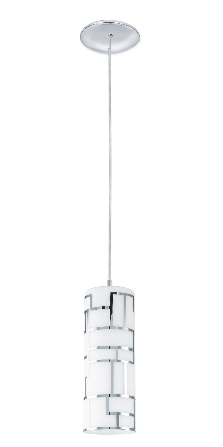 Chrome One Light Mini Pendant from the Bayman Collection