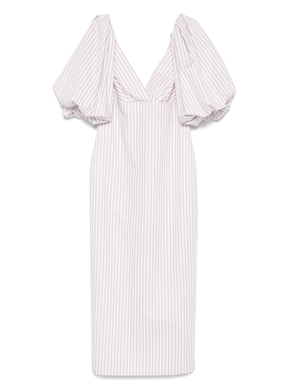 Cotton midi dress - White