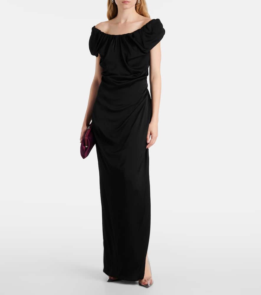 Ginnie draped jersey maxi dress