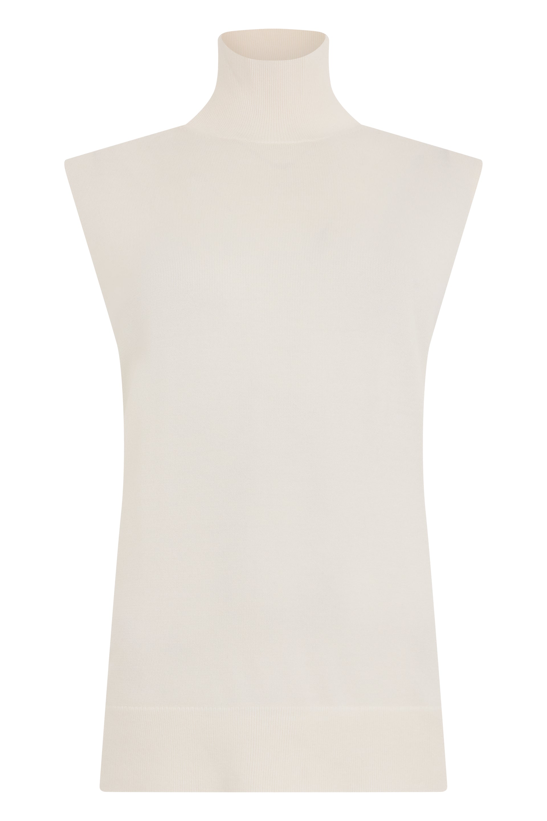 Totême High-Collar Sleeveless Sweater