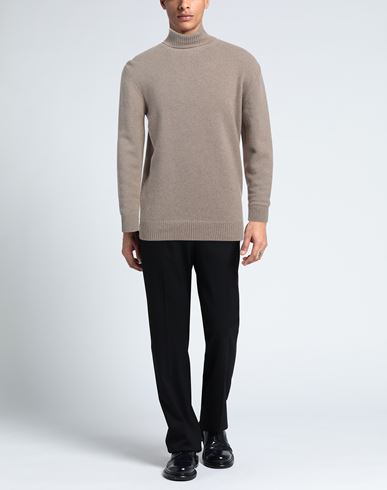 Man Turtleneck Beige Size XL Cashmere