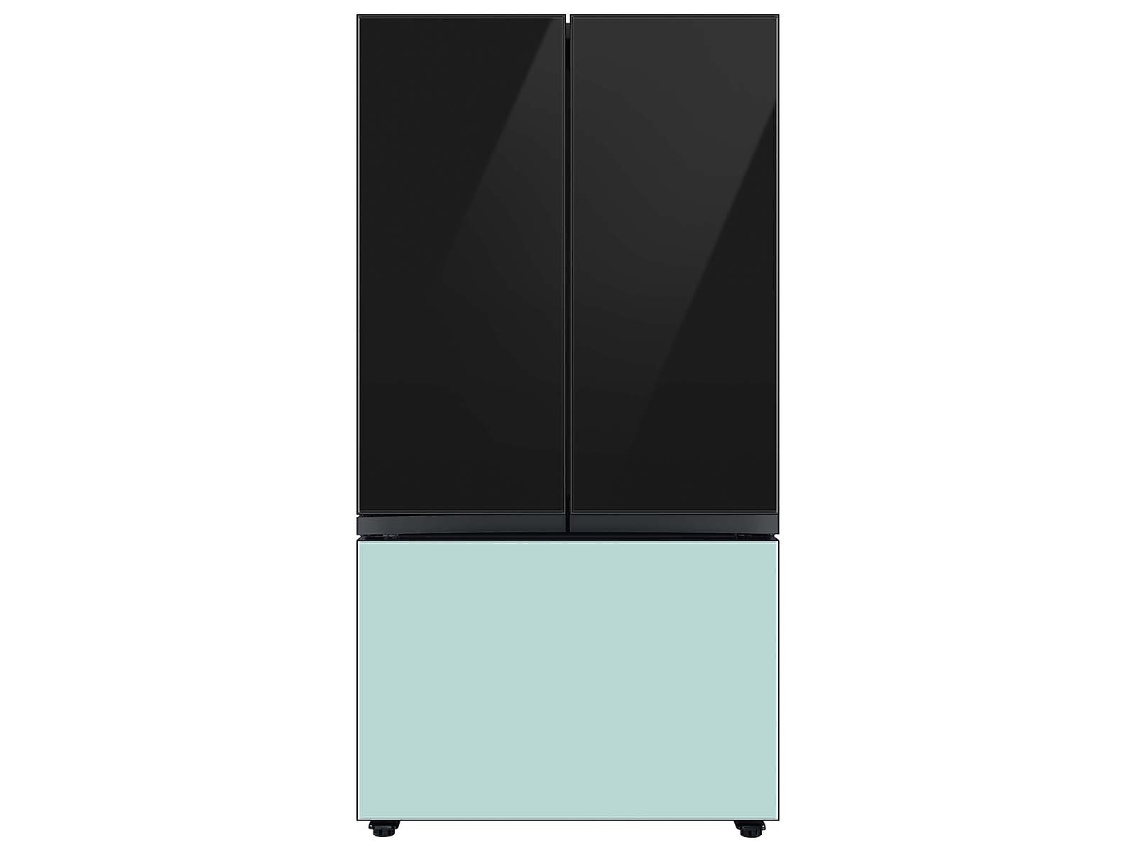 Bespoke 3-Door French Door Refrigerator Panel in Morning in Blue Glass - Bottom Panel(RA-F36DB3CM/AA)