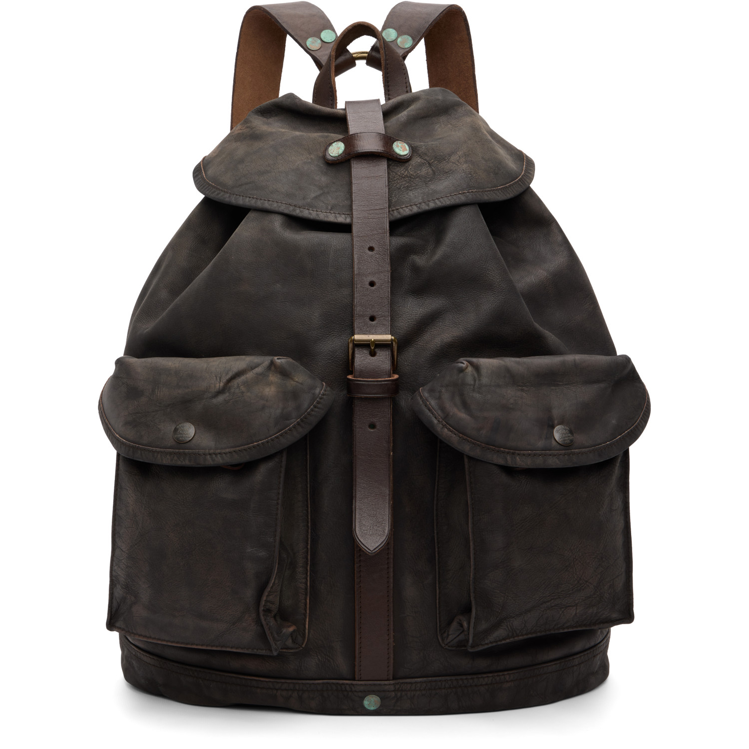 Brown Leather Rucksack Backpack