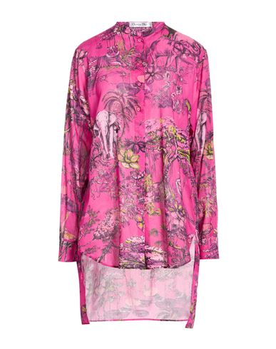 Woman Shirt Magenta Size 8 Cotton