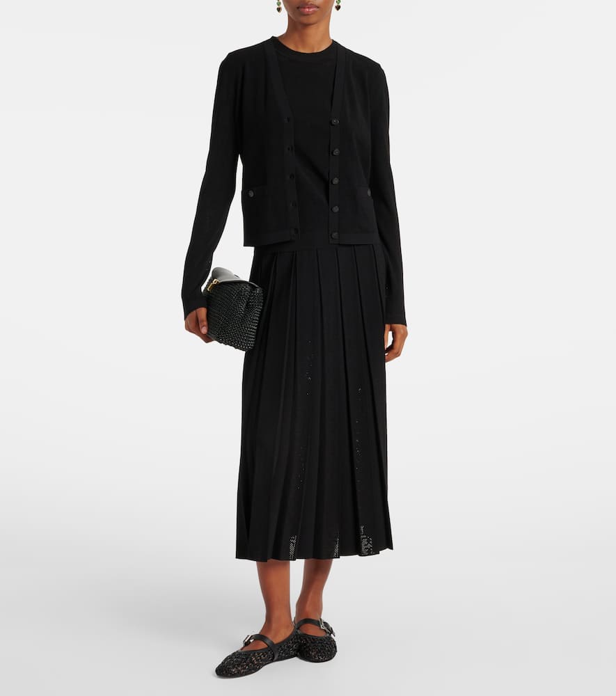 Tory Burch T Monogram jacquard cardigan