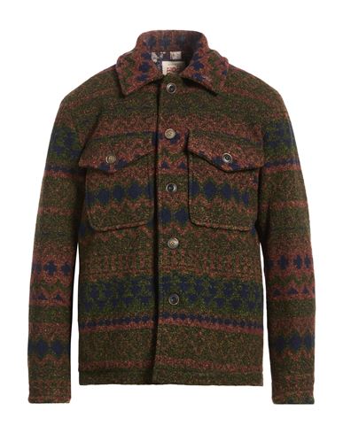Man Jacket Brown Size 40 Polyester, Viscose, Virgin Wool