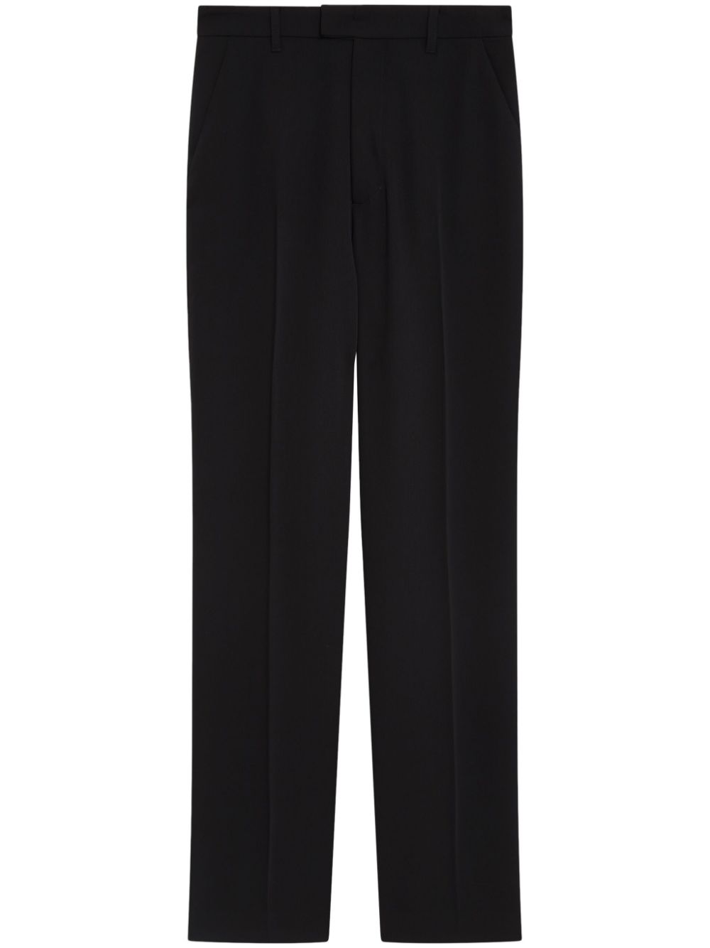 Tailored slim-cut trousers - Black
