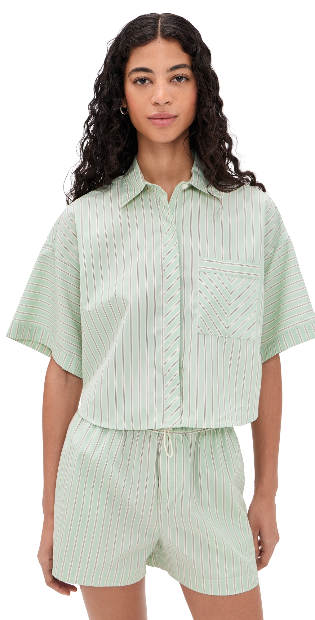 Marin Short Sleeve Stripe Shirt grnst