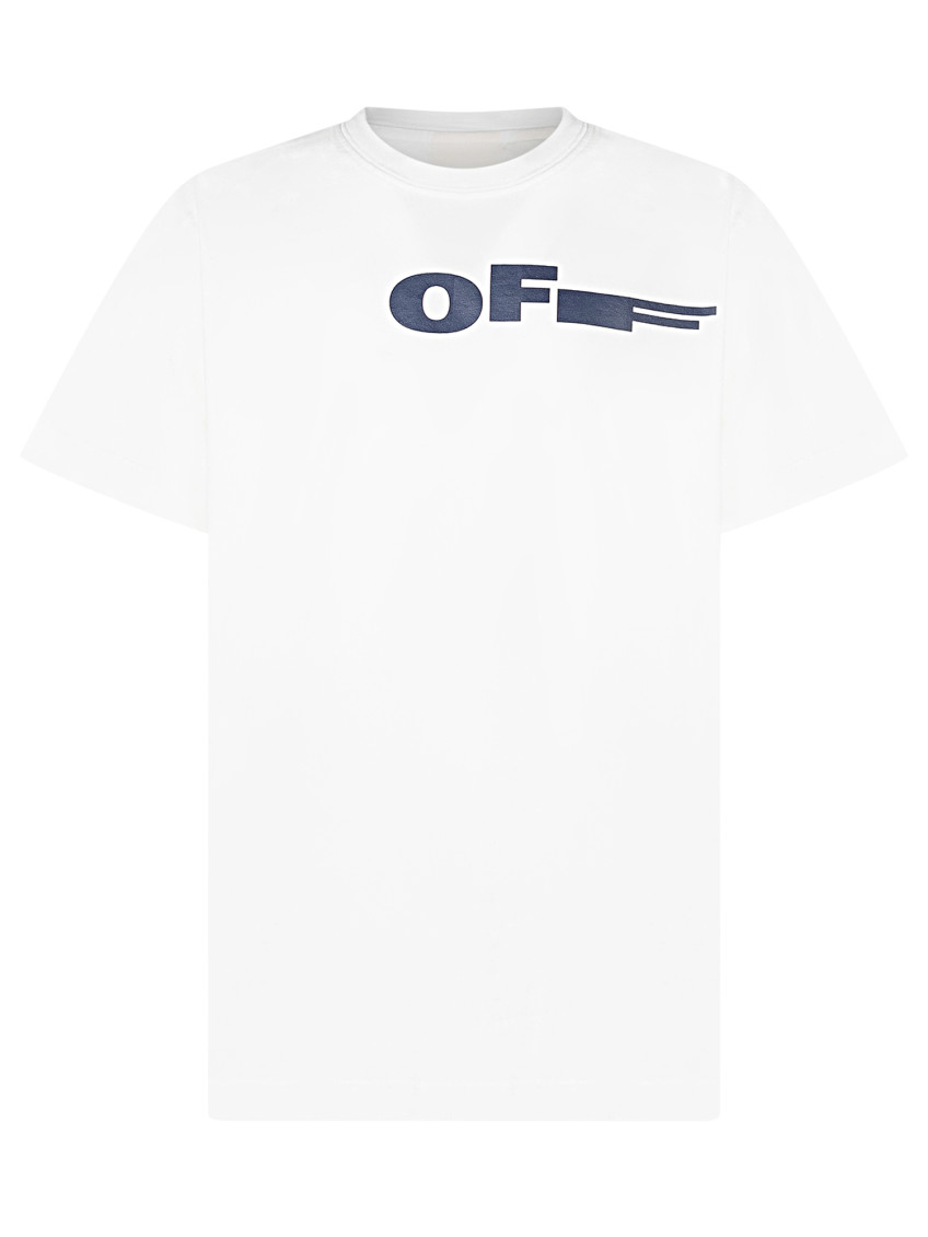 White T-shirt with logo on the front and print back in Cotton for Kids Tshirts Polo Shirts - Kids