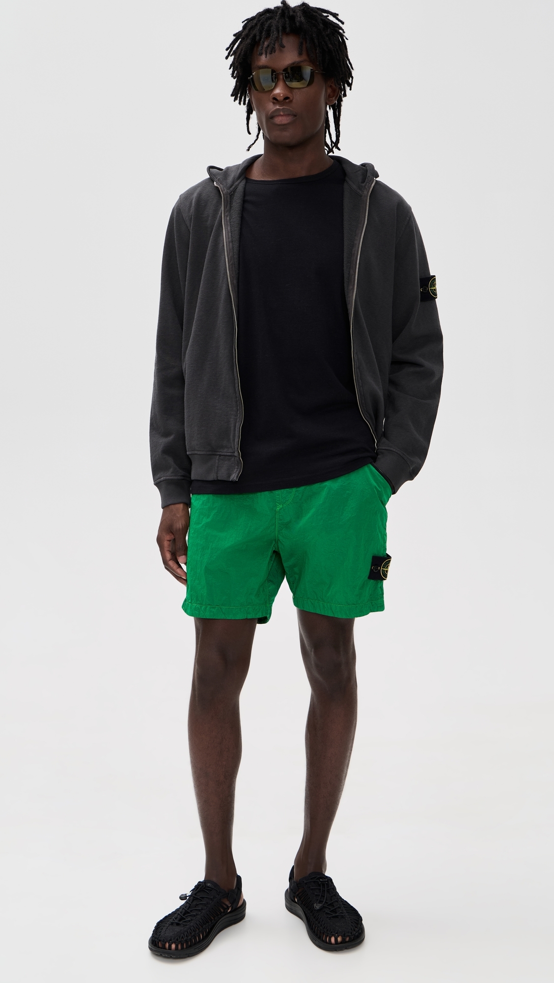 Nylon Metal Shorts Malachite