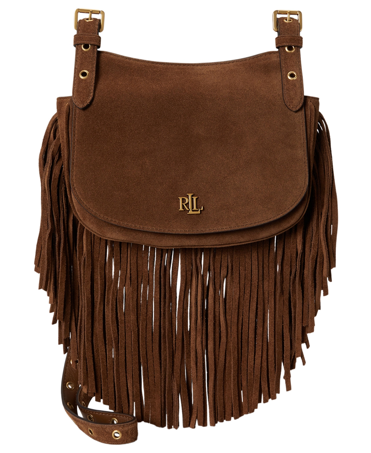 Marcy Fringe Trim Small Crossbody Handbag - Light Tobacco