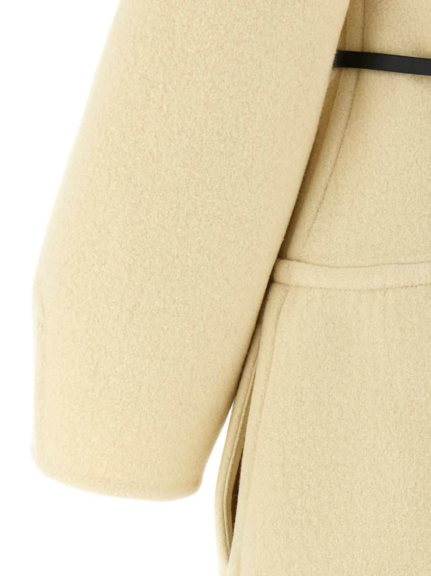 Belted wool coat