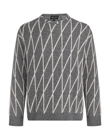 Man Sweater Grey Size 40 Cashmere, Synthetic fibers, Silk, Alpaca wool, Wool