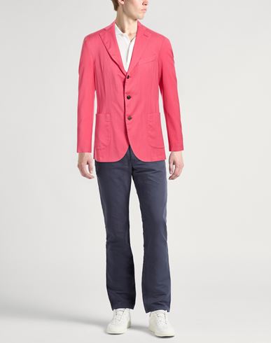 Man Blazer Salmon pink Size 38 Virgin Wool
