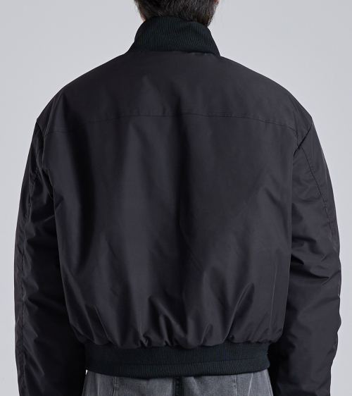 Stand Collar Blouson Crop Jacket