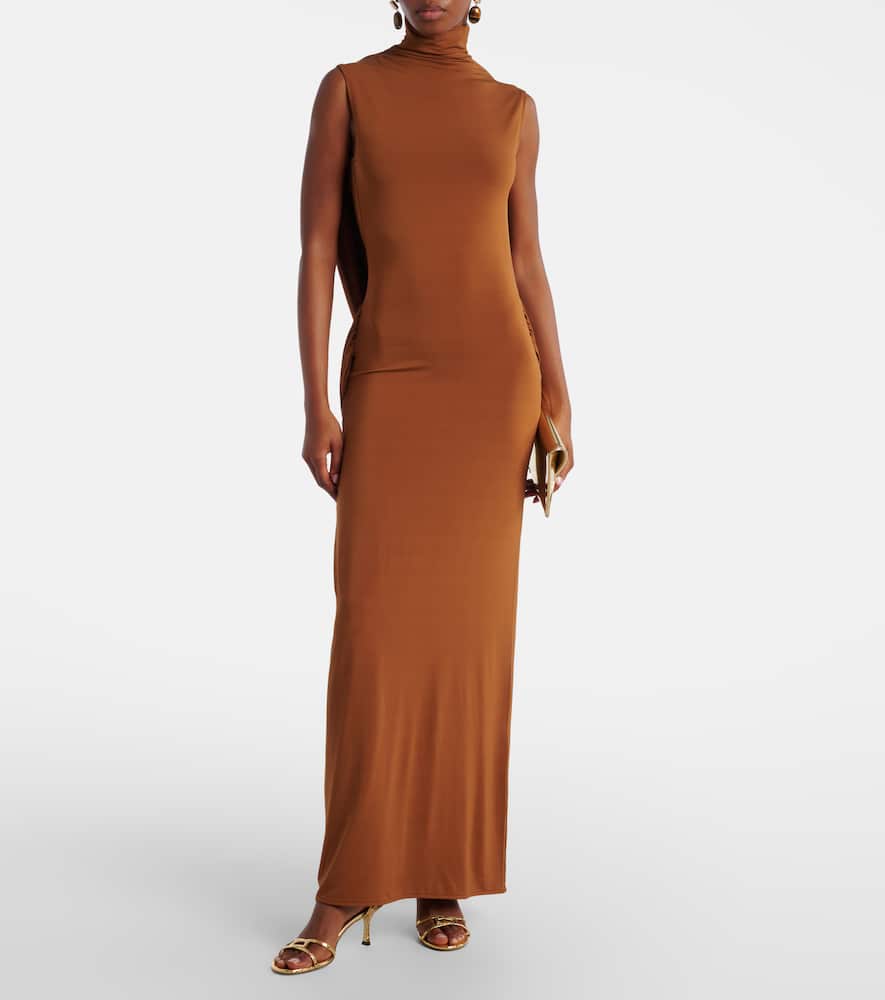 Jersey maxi dress