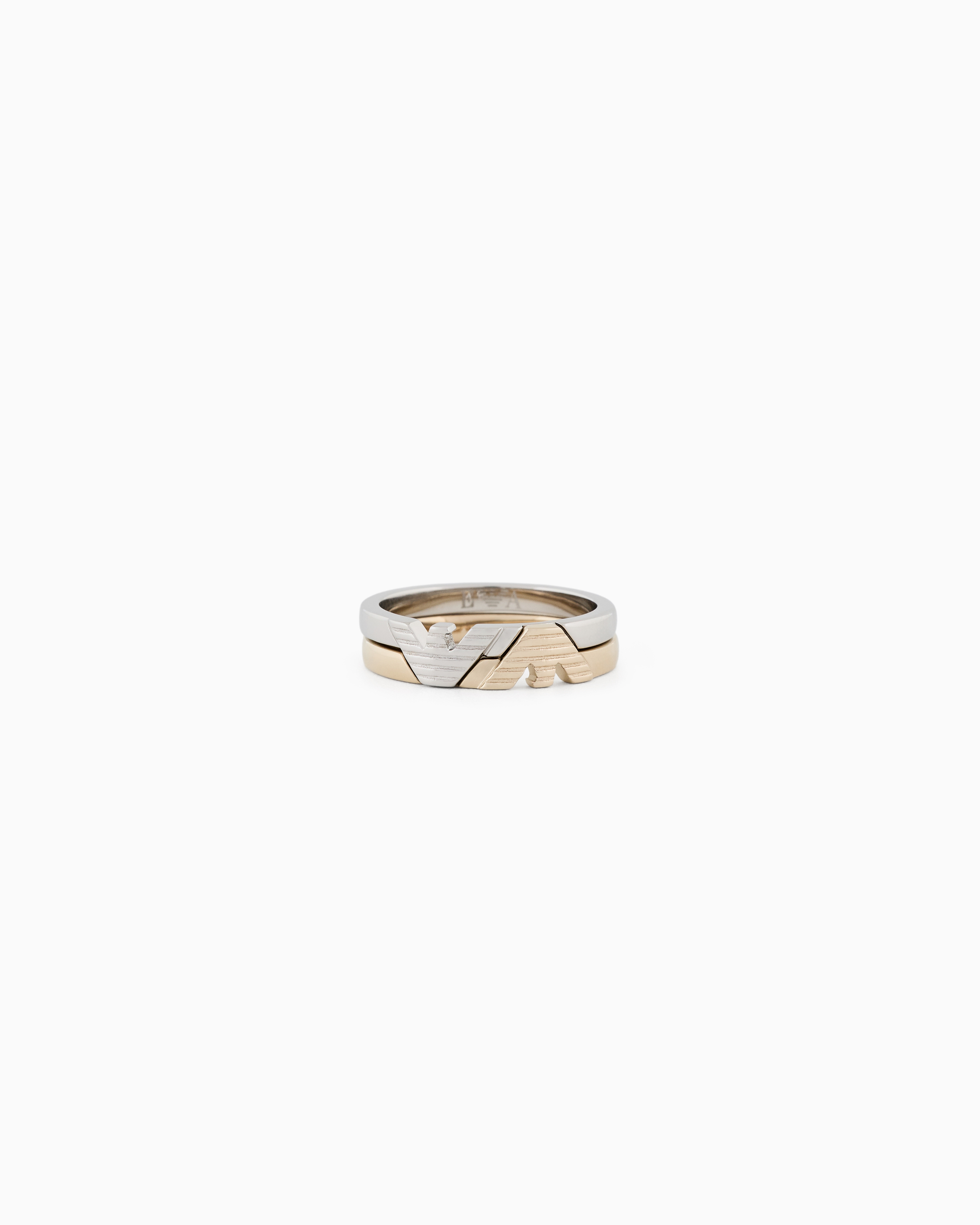 Two-Tone Stainless Steel Stack Ring