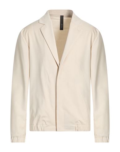 Hevò Man Jacket Beige Size 38 Polyester, Viscose, Elastic fibres