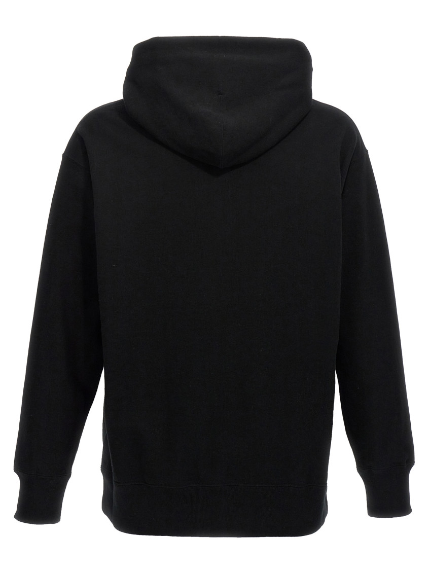 Black Logo Print Hoodie
