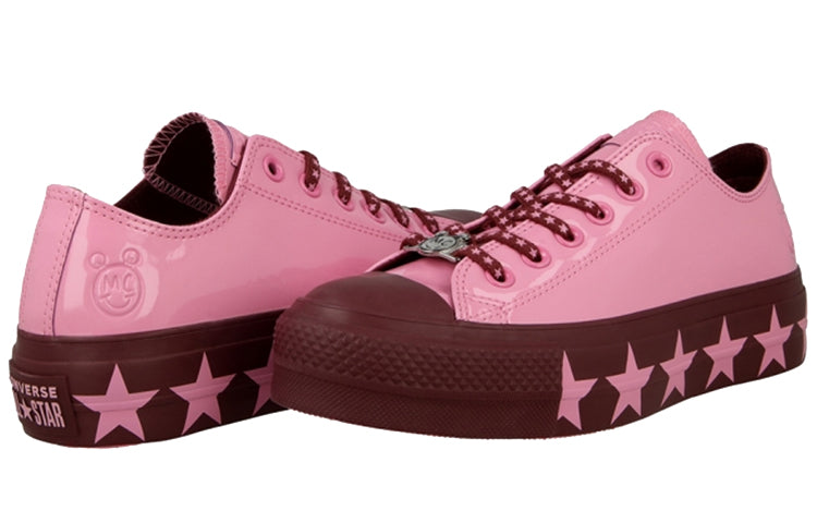(WMNS) Miley Cyrus x Chuck Taylor All Star Lift Ox 'Pink Burgundy'