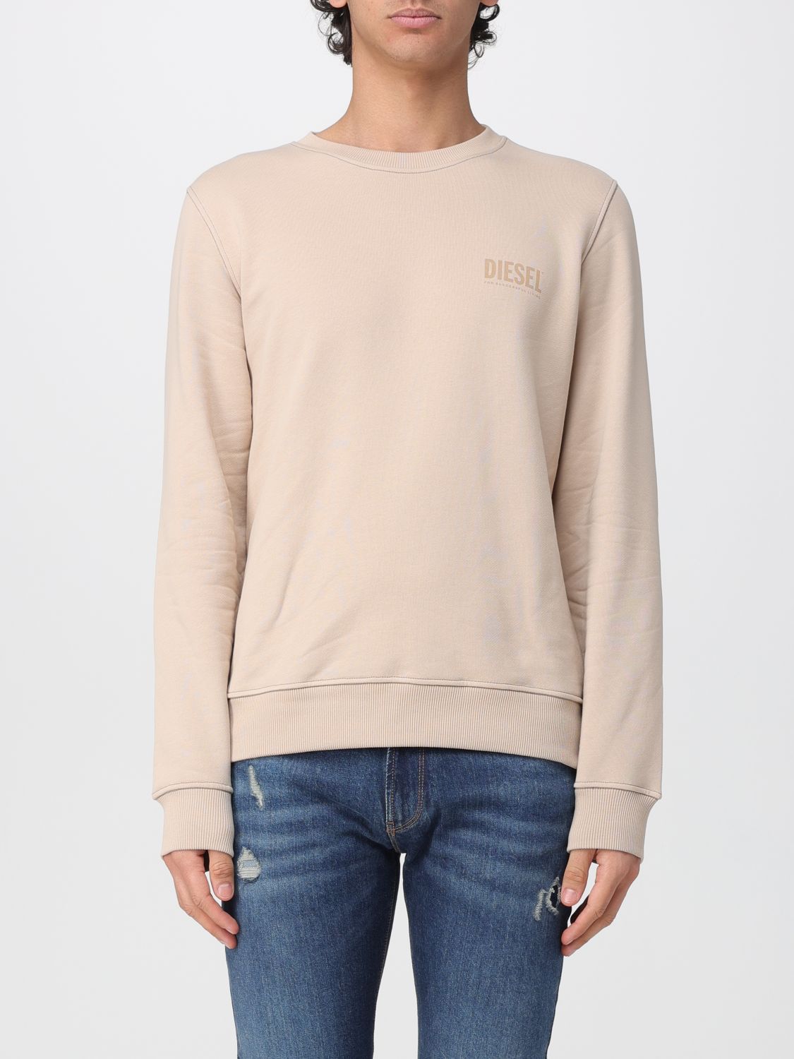 Sweatshirt Men color Cream