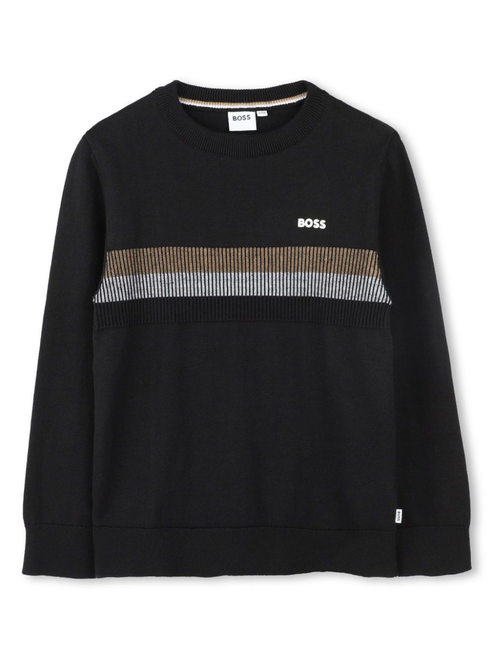Logo-print cotton sweatshirt - Black