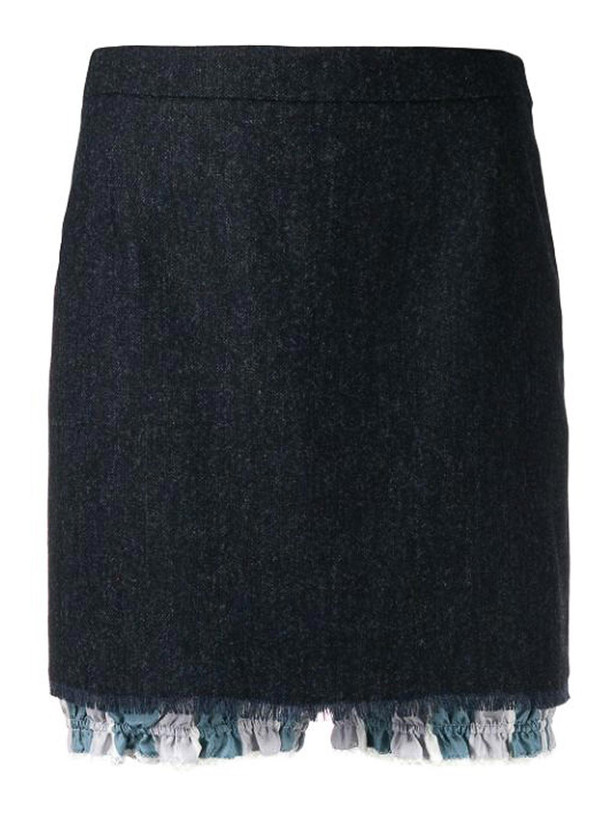 Layered mini skirt