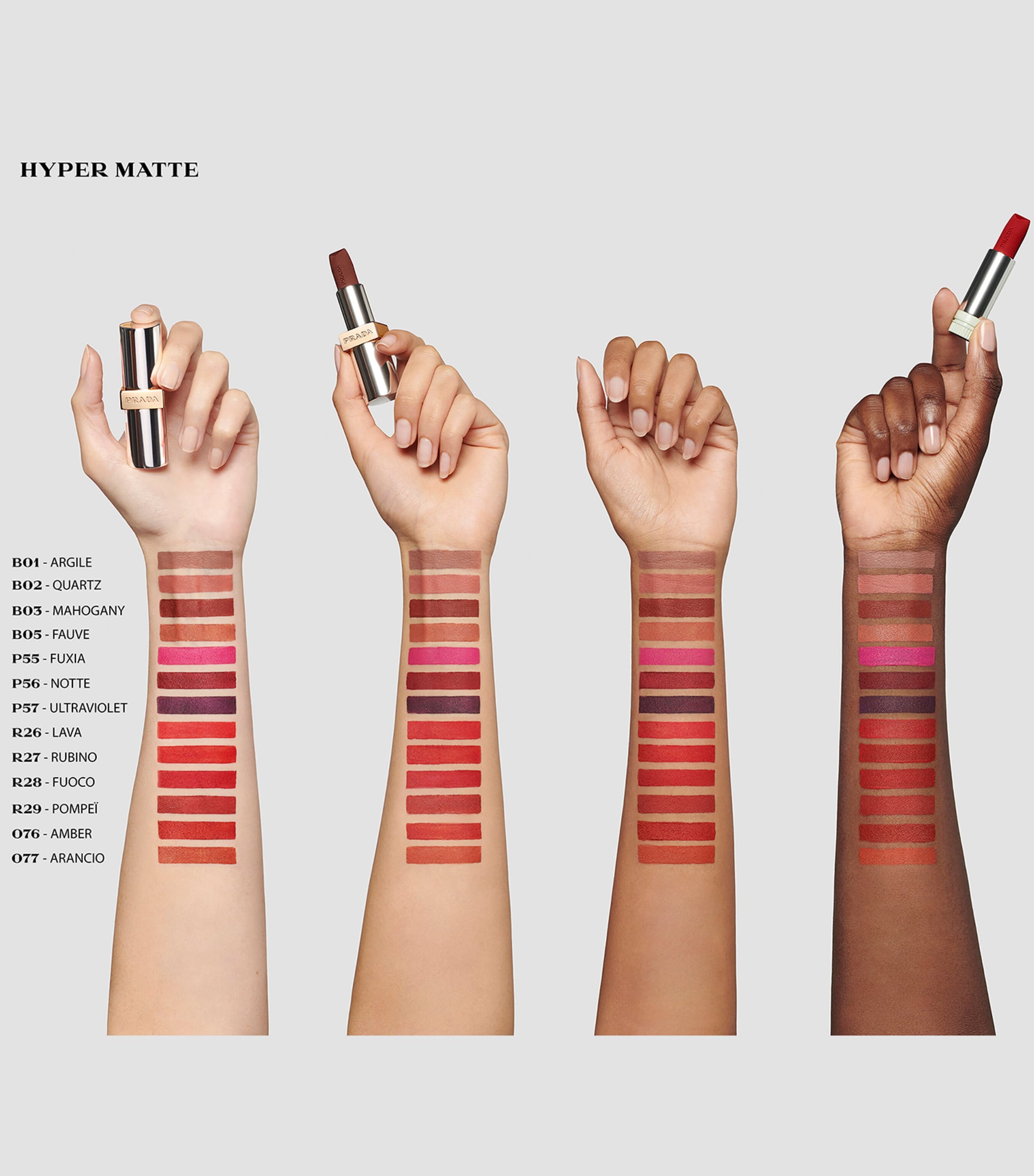 Prada Monochrome Hyper Matte Lipstick - Refill