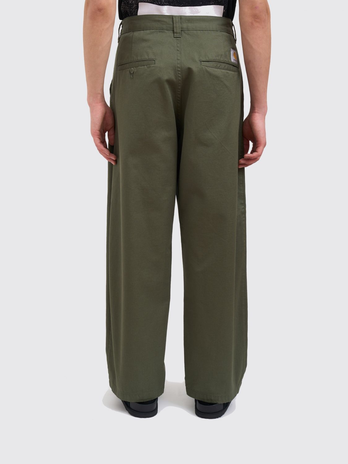 Pants Men color Green