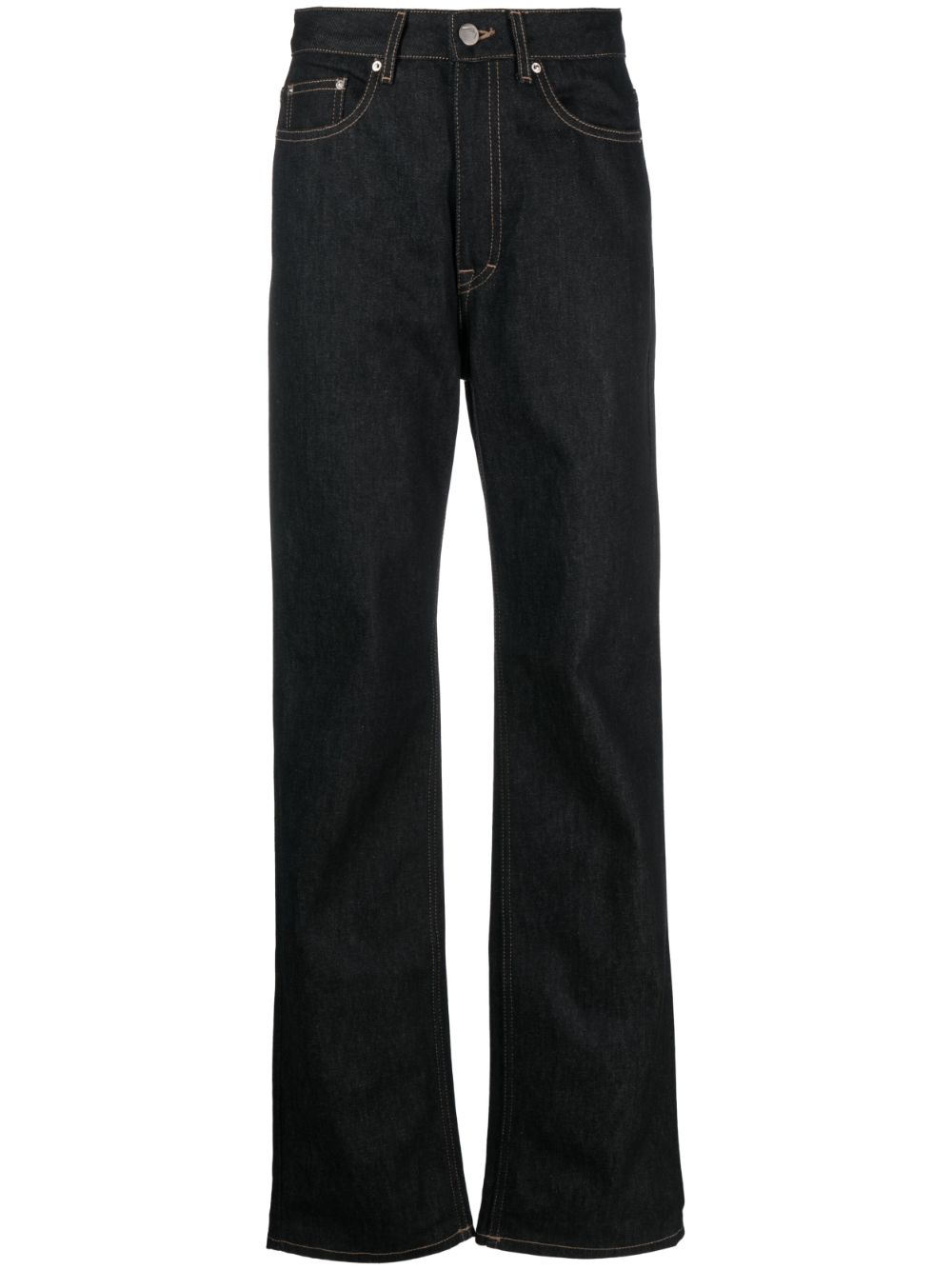 High-waist wide-leg trousers - Black