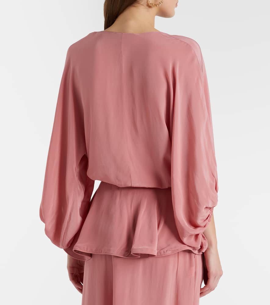 Solid Front gathered crop top