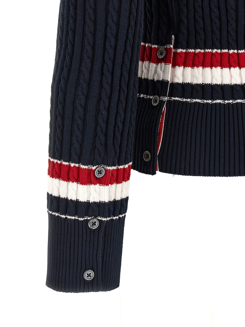 Rwb Intarsia Sweater Sweaters And Cardigans Blue