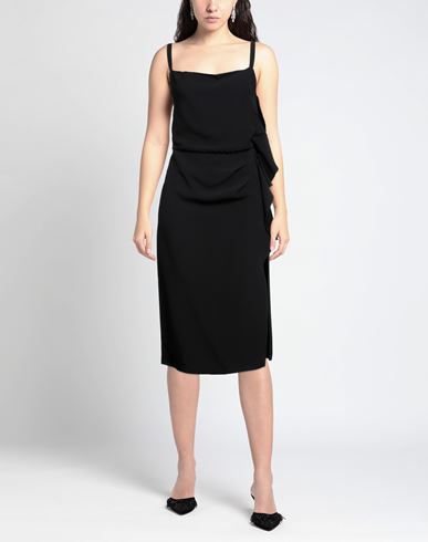 Caractère Woman Midi dress Black Size 4 Viscose, Polyester